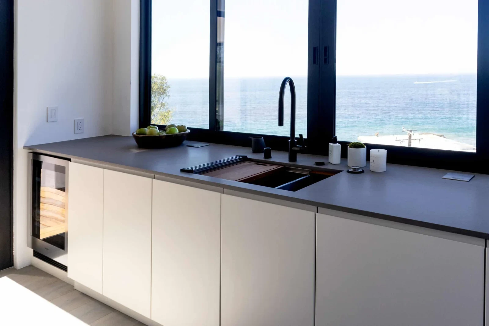 Kitchen pre area -Malibu style living - coastal chic