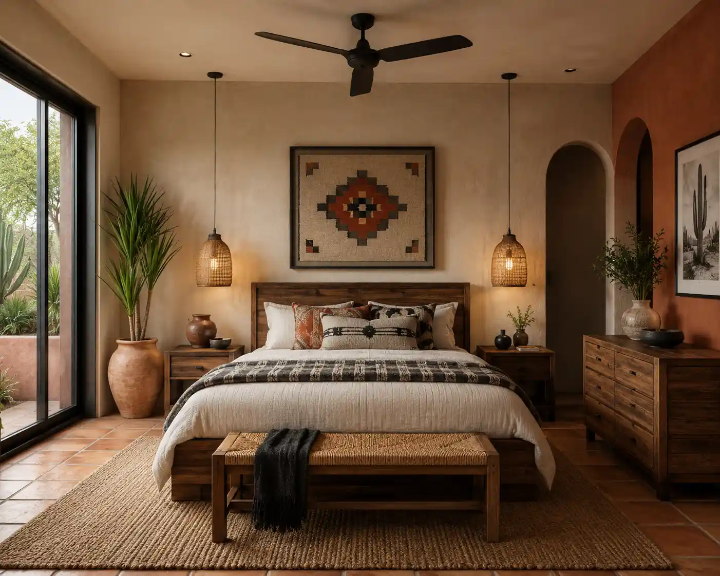 mordern Mexican bedroom | Karamia Designs