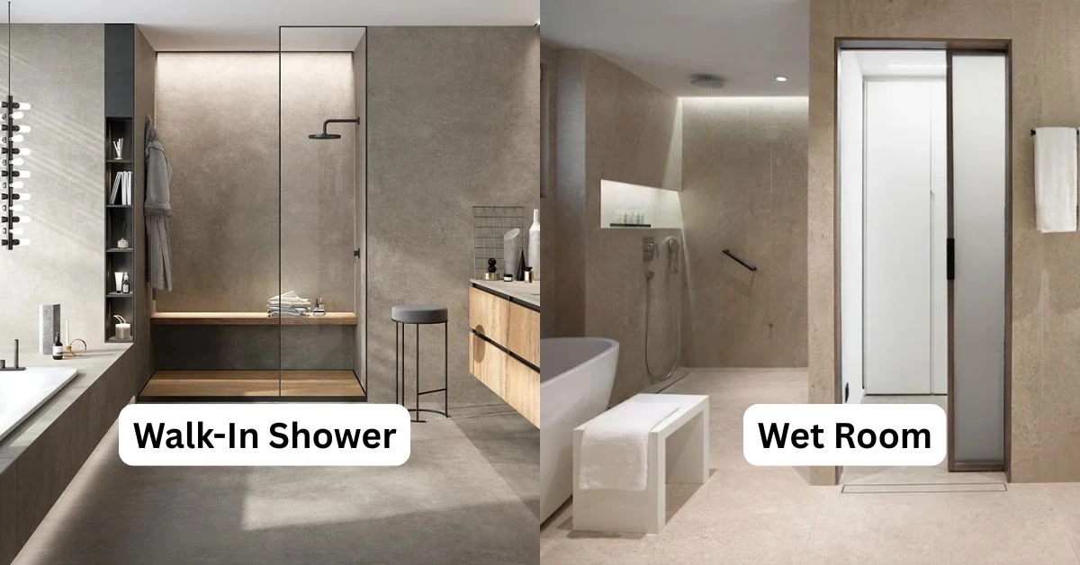 Wet Room vs Walk-In Shower | Karamia Designs