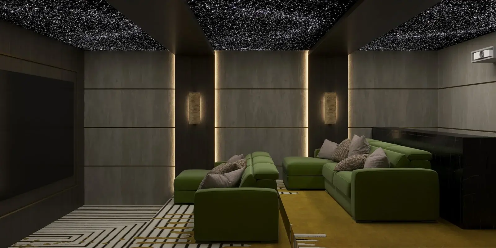 Home Theater Room | Karamia Designs