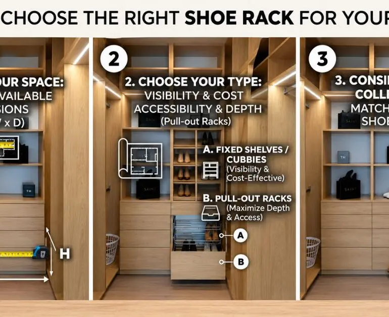 Shoe Rack for a Closet | Karamia Designs