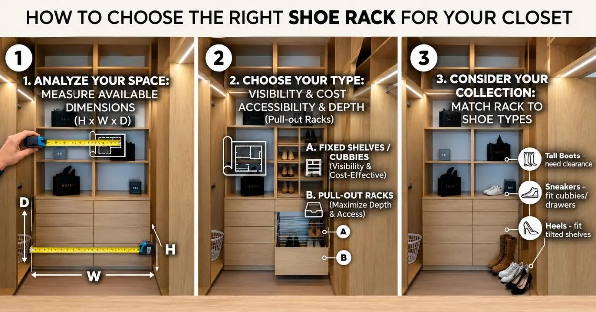 Shoe Rack for a Closet | Karamia Designs